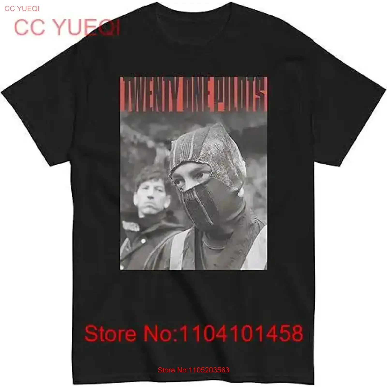 New Twenty Pilots T shirt s Merch One Poster Clancy 21 PA2609_09 vintage Washed Casual designer clothes graphic Comfortable