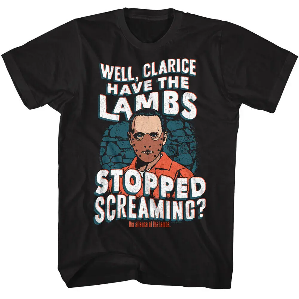 Silence Of The Lambs Well Clarice Have   Stopped Screaming Men's T Shirt Unisex T-shirts for Men Women Summer Tees Cotto