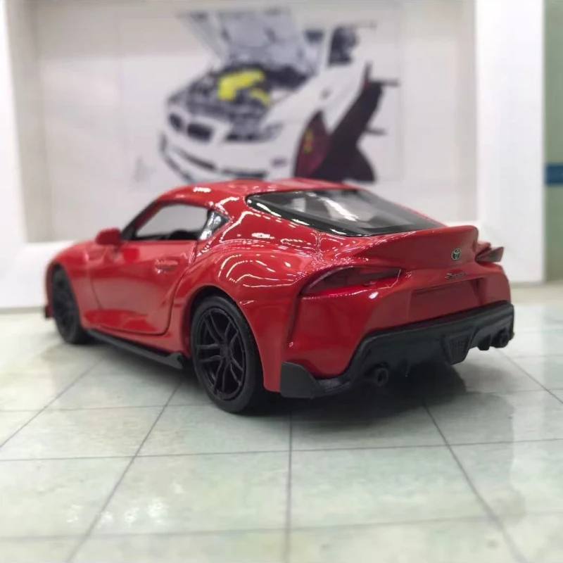 WELLY 1:36 トヨタスープラシミュレーションプルバックカーモデルカー金属ダイキャスト合金おもちゃの車子供のギフトコレクション B571