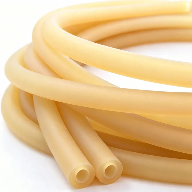 4/5/6/7/8M Nature Latex Rubber Tube 5mm ID 10mm OD High Elastic Rubber Tubing Fitness Pull Resistance Rope Elastic Training Band