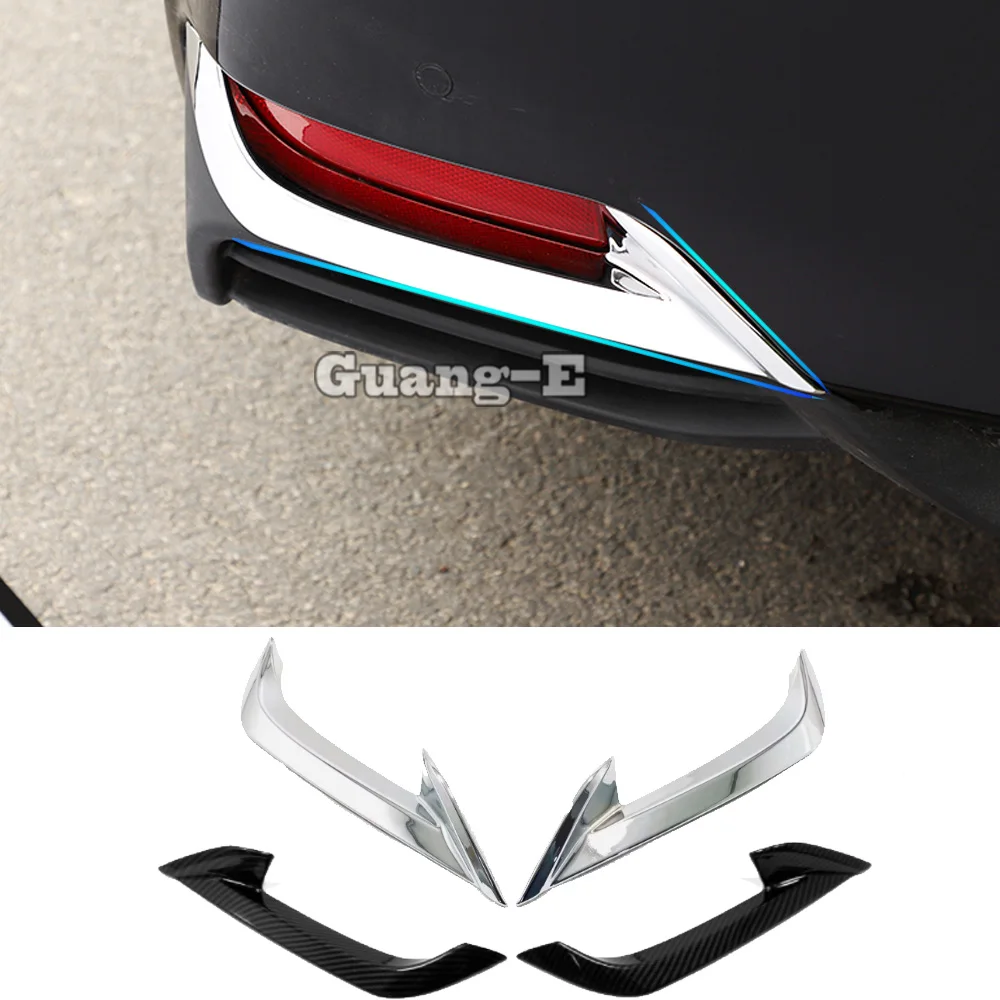 

For Toyota Avalon XX50 2019 2020 2021 2022 2023 2024 Chrome Cover Trim Tail Rear Fog Light Lamp Frame Stick Panel Eyebrow 2PCs