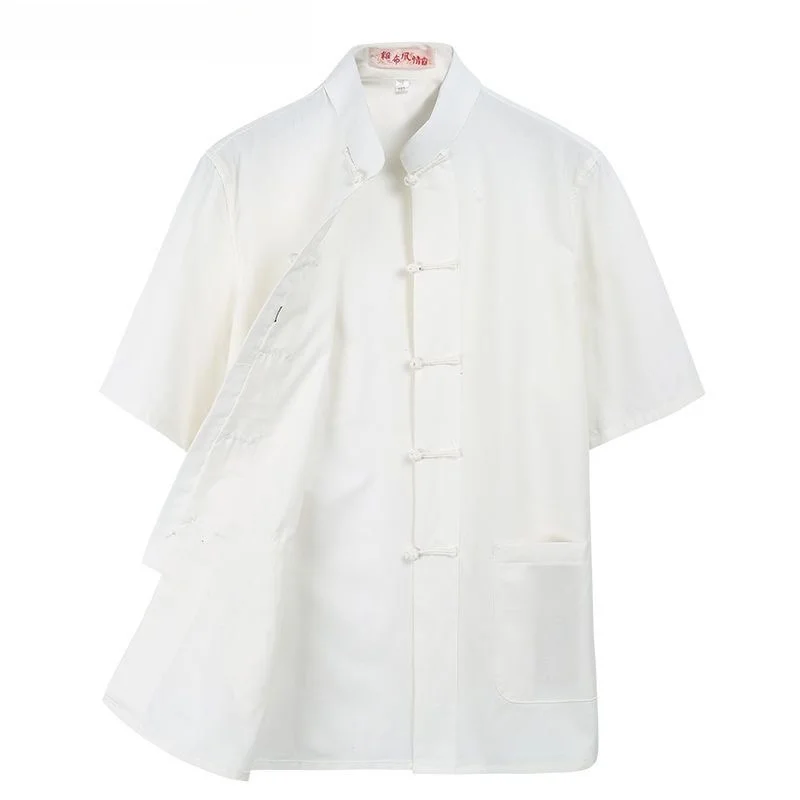 camisa-masculina-de-manga-curta-em-algodao-e-linho-fina-para-verao-casual-gola-alta-estilo-tang-qualidade-superior-marca-tagkita-cor-pura