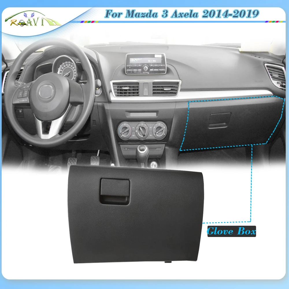 Roavia Inner Storage Box Panel Glove Trunk Cover Lid Toolcase Plate Hood For Mazda 3 Axela 2014-2019