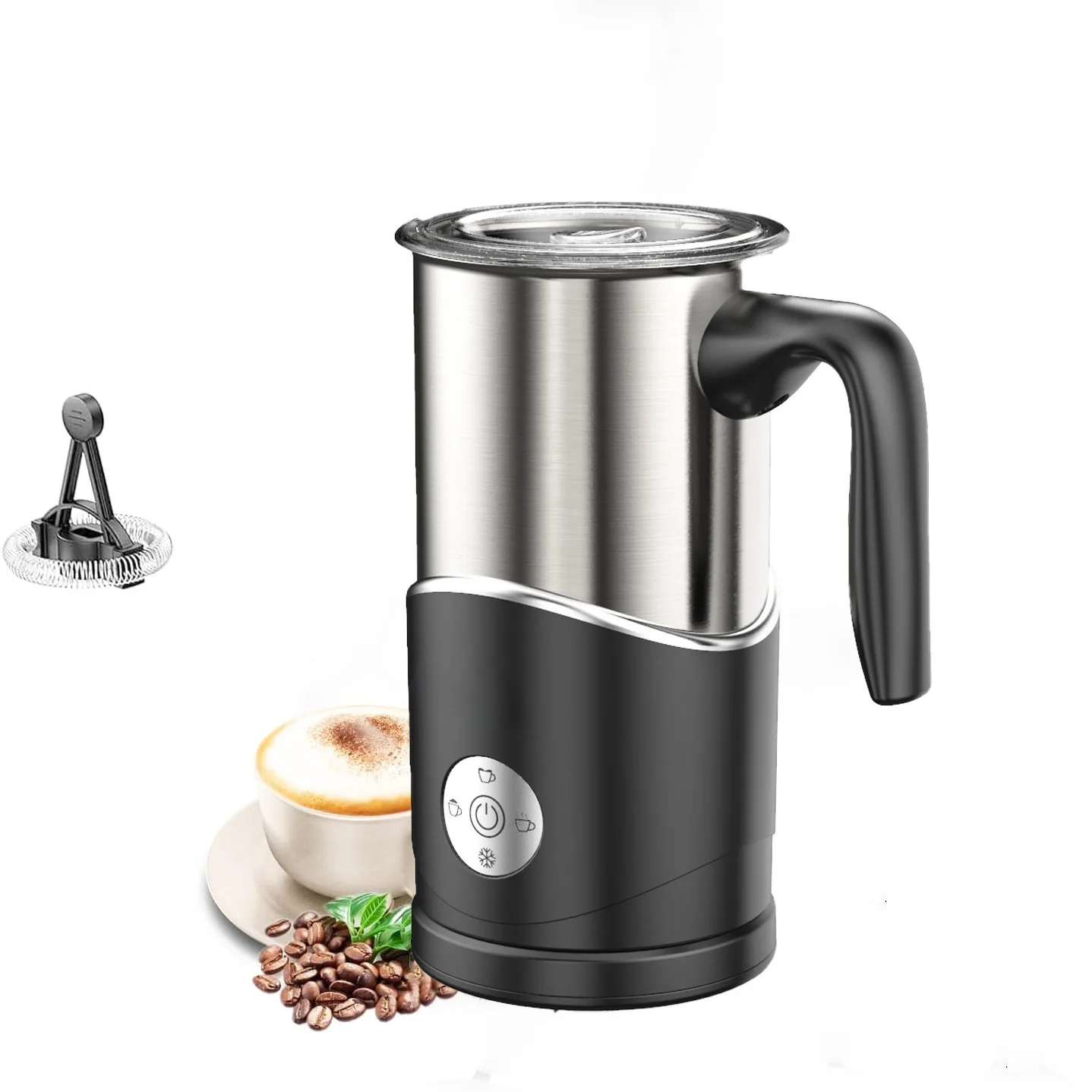 

Fully automatic household electric milk frother heating mixer milk frothing cup kitchen accessories