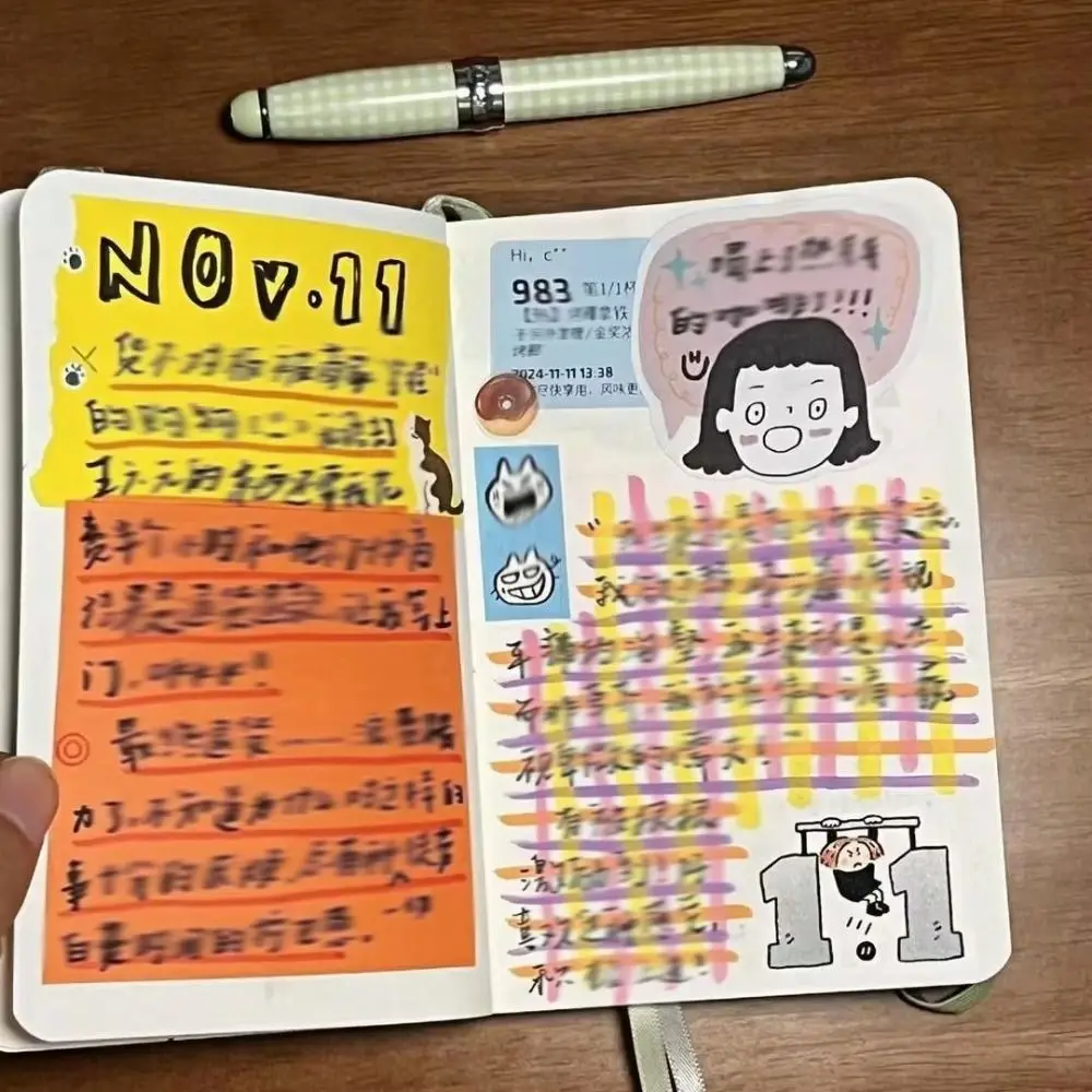 Buku Catatan Penguin Desain Lucu Perencana Penguin Gaya Sederhana Portabel Halaman Kosong Siswa Perencana Organisasi Pribadi Sampul Keras