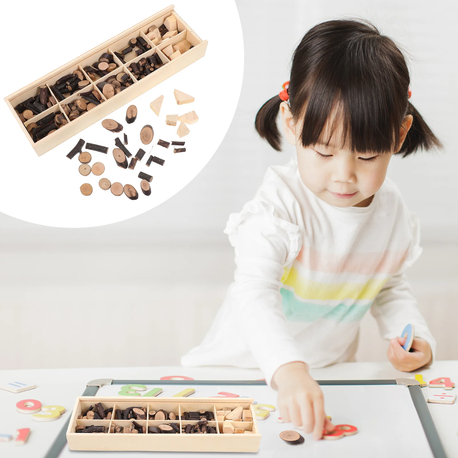 

1Set Wood Slices DIY Natural Material Dry Branch Hand Painted Log Discs Creative Kids Handmade Craft Supplies Kindergarten