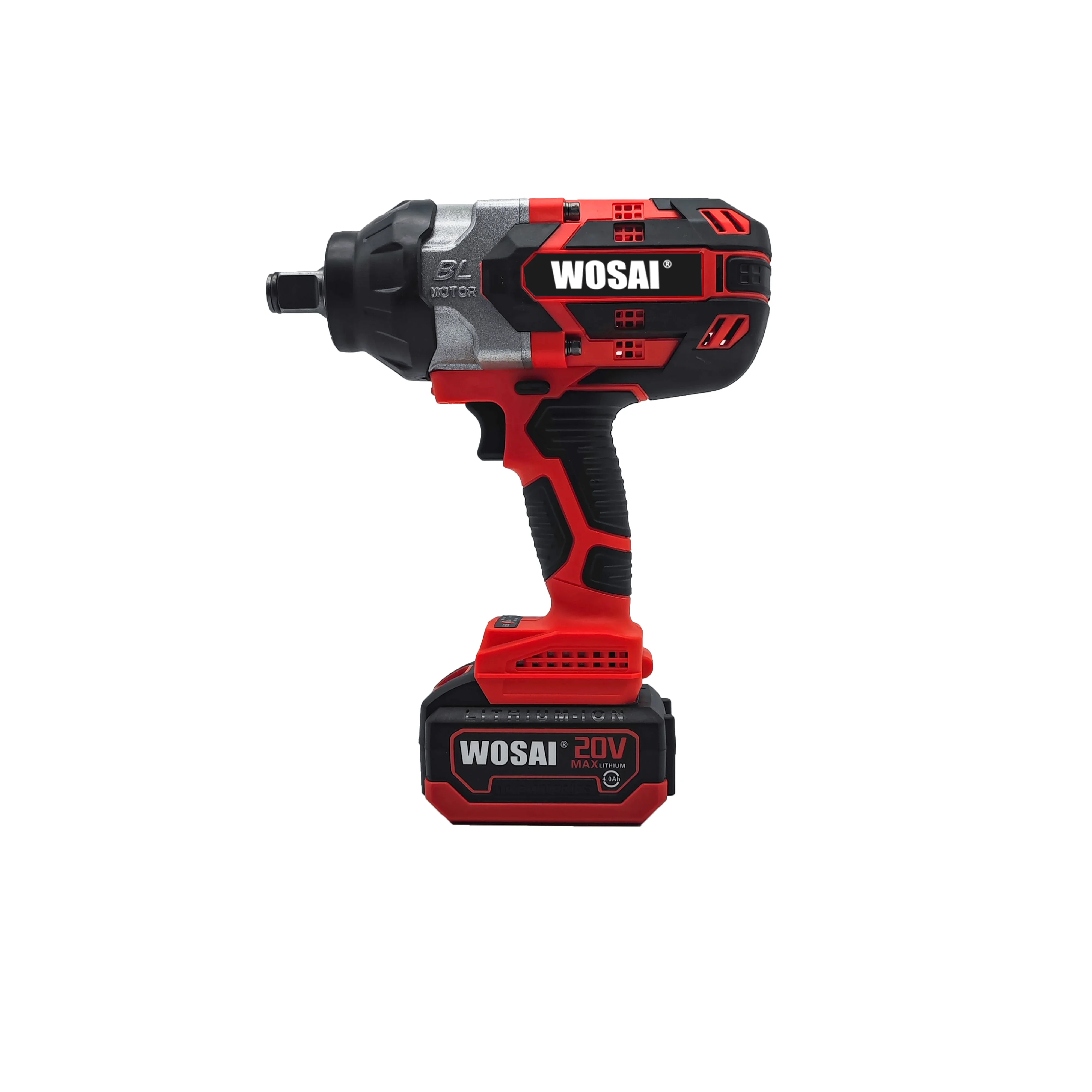 Lithium-Ion 1000NM WOSAI Car repair spanner Cordless Brushless Impact Wrench