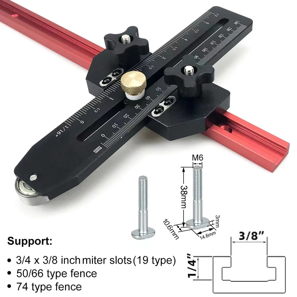 

New Cabinet Hardware Jig Template Tool - Woodworking Adjustable Punch Locator for Installation of Handles, Knobs on Doors