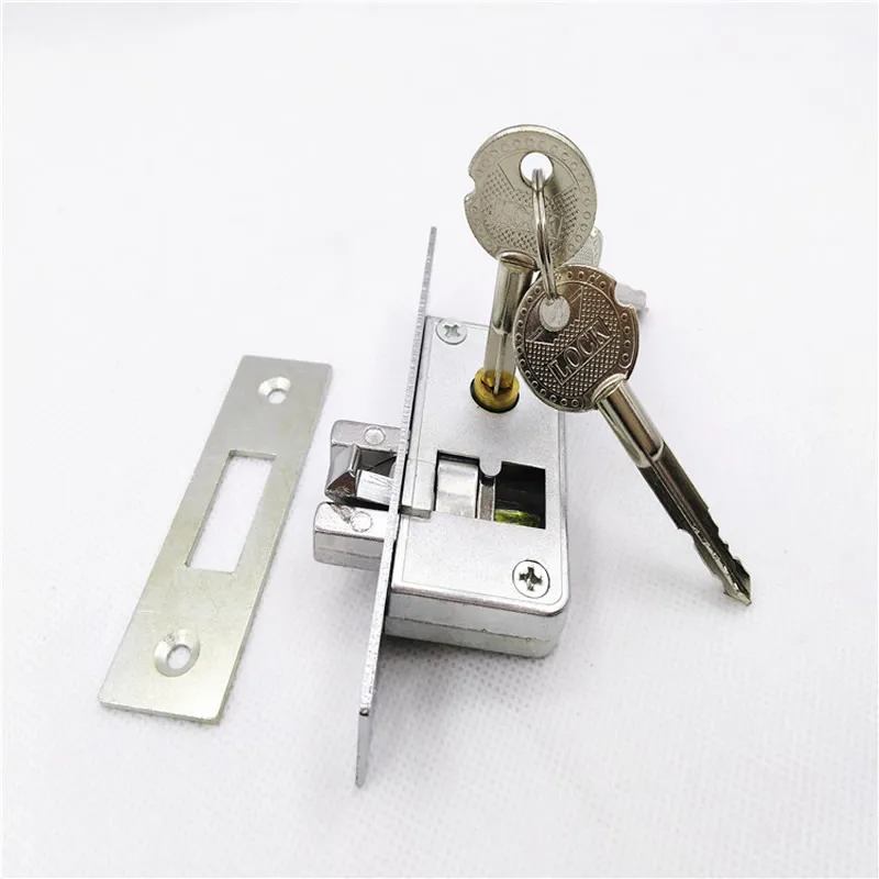 Invisible Mortise lock Sliding door invisible hook lock Alloy lock body For Framed glass door strong durable Door hardware