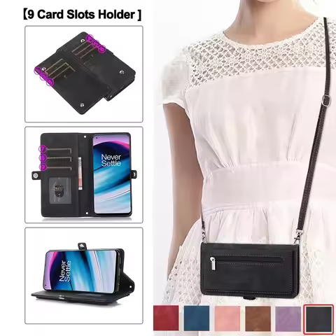 Crossbody Wallet Phone Case for Samsung Galaxy S25 S24 S23 S22 Ultra Plus A33 A53 A15 A25 A24 A34 A54 Card Holder Leather Purse