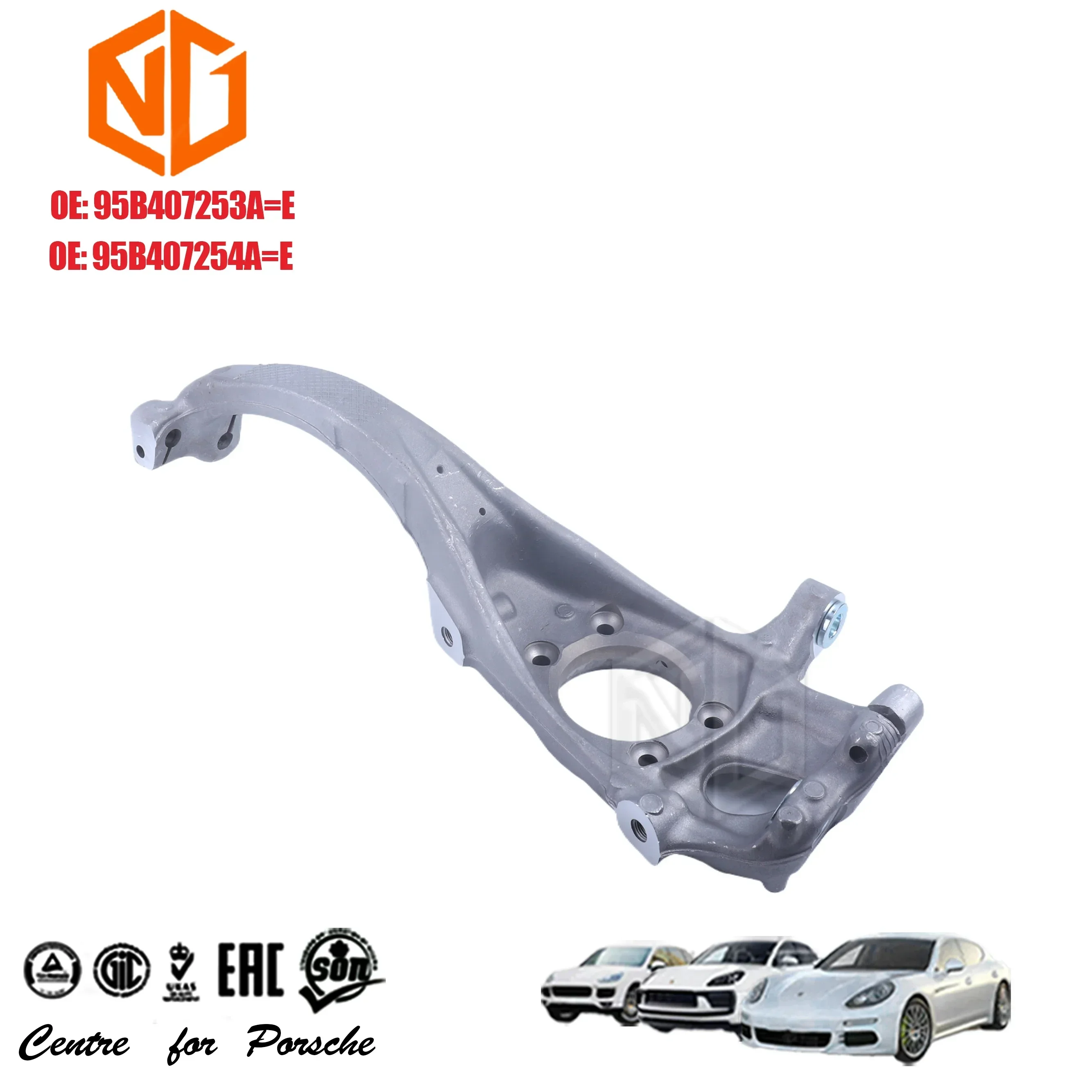 LAIDE Steering Knuckle Auto Steering Knuckle Steering Knuckle Assembly OE 95B407253A E 95B407254A E for PORSCHE MACAN 95B 2.0T