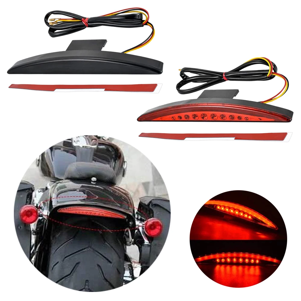 

Motorcycle Rear Fender Tip Brake LED Tail Light Smoke Red Lens For Harley Davidson Breakout FXSB 2013 2014 2015 2016 2017