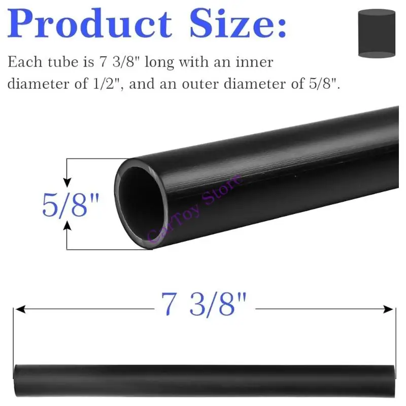قطعتان من وحدة تغذية الكلور شديدة التحمل، استبدال بوصة القطر الداخلي للأنظمة الأوتوماتيكية الدقيقة #6