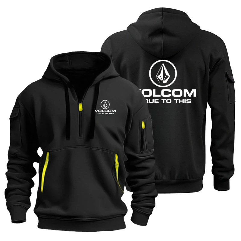 Volcom masculino novo lazer esportes moletom com capuz masculino impresso moda casa ao ar livre atividade treinamento roupas