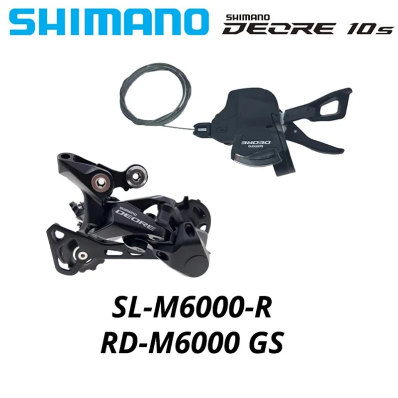 Shimano Deore M6000 1x10S MTB Bike Derailleurs Groupset SL-M6000 Right Shifter Lever RD-M6000 Rear Bicycle Switch Original Bike image 3