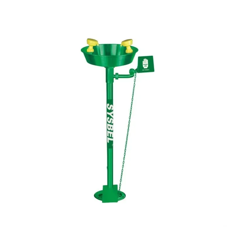 

SYSBEL CE одобренный стандартный подъемник ANSI из нержавеющей стали 304, комбинированный аварийный душ с станциями для промывания глаз