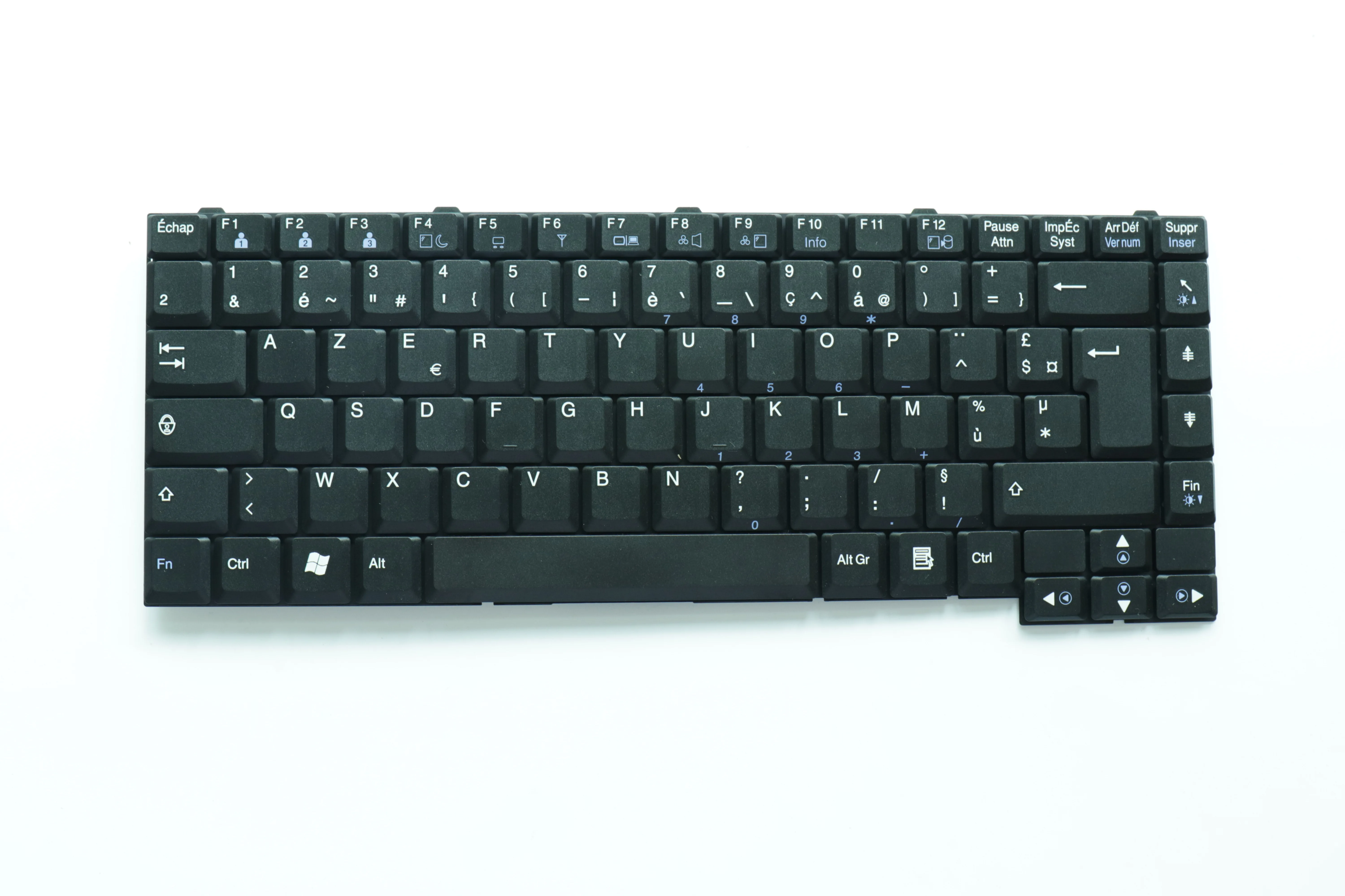French  Laptop Keyboard for LG M4 FR Black