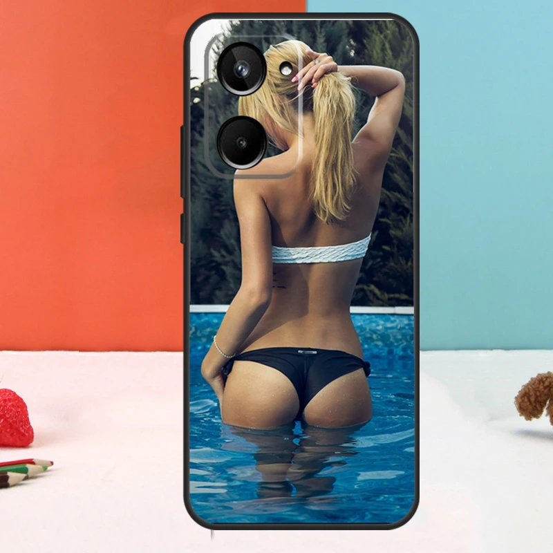 Sexy Girl Underwear For Realme 10 11 12 Pro Plus GT Neo5 C11 C30 C31 C33 C35 C25s C21Y C51 C55 C53 GT5 Pro Case