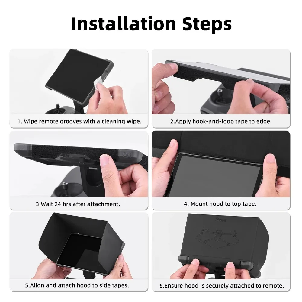 Sun Hood for Mavic 4 Pro RC Pro 2 Remote Control Monitor Screen Sun Visor Sunshade for Mavic 4 Pro Drone Accessories