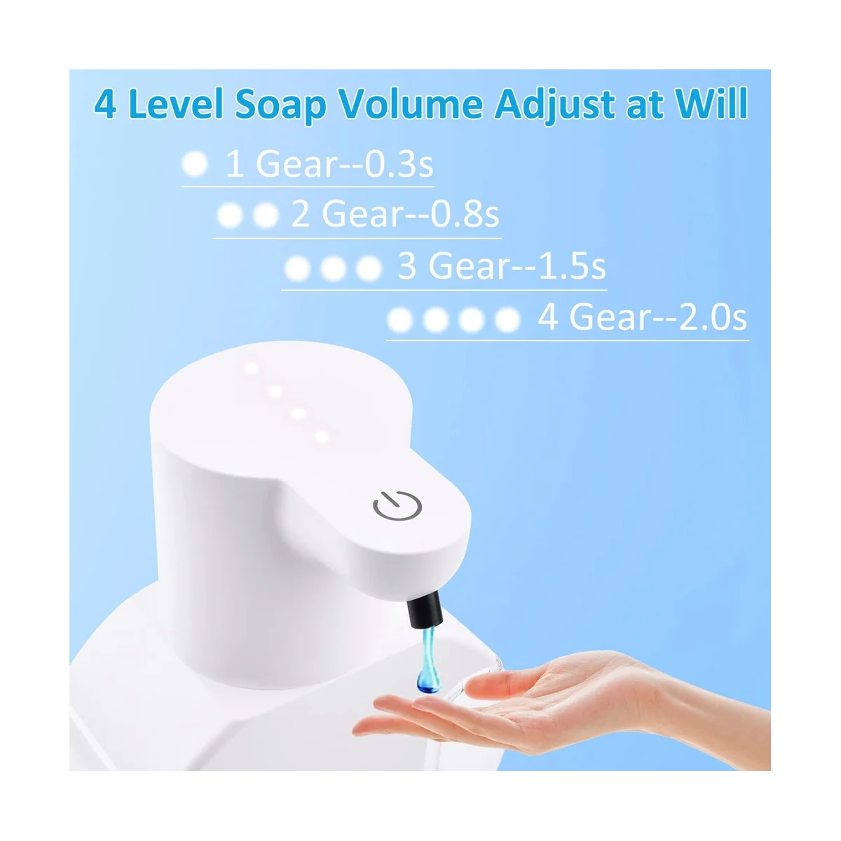 Automatic Sensing Soap Dispenser Smart 430ML Hand Washer Washing Wall Mounted Infrared Sensor-Foam Version