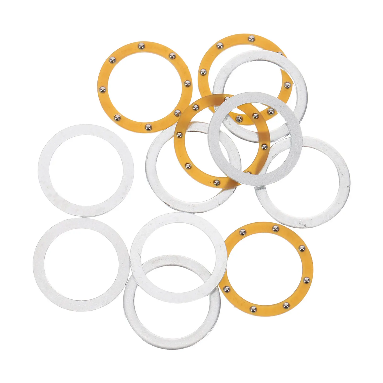 

4Sets Nail Polisher Spare Gasket Handpiece Small Washer for Nail Machine Shim Drill Handle Spacer Compatibility