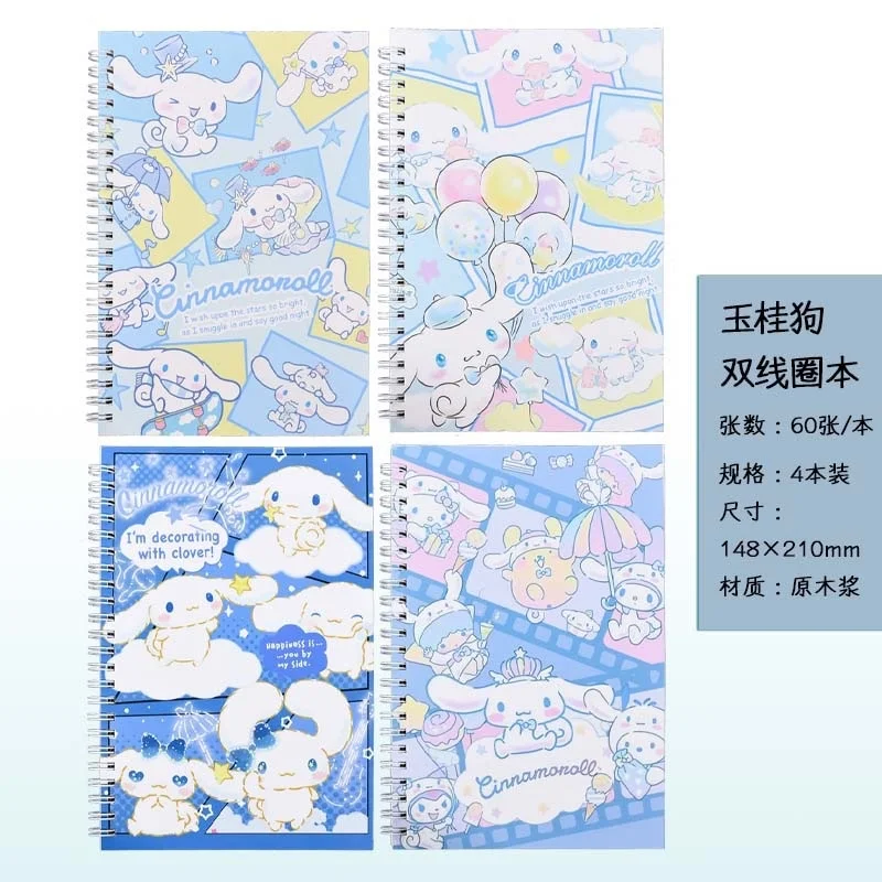 สมุดโน้ต A5 ลายซานริโอ้ คุโรมิ เมโลดี้ ซินนามอโรล คิตตี้ น่ารัก 12 ชิ้น/ชุด ของขวัญเครื่องเขียน อุปกรณ์การเรียน