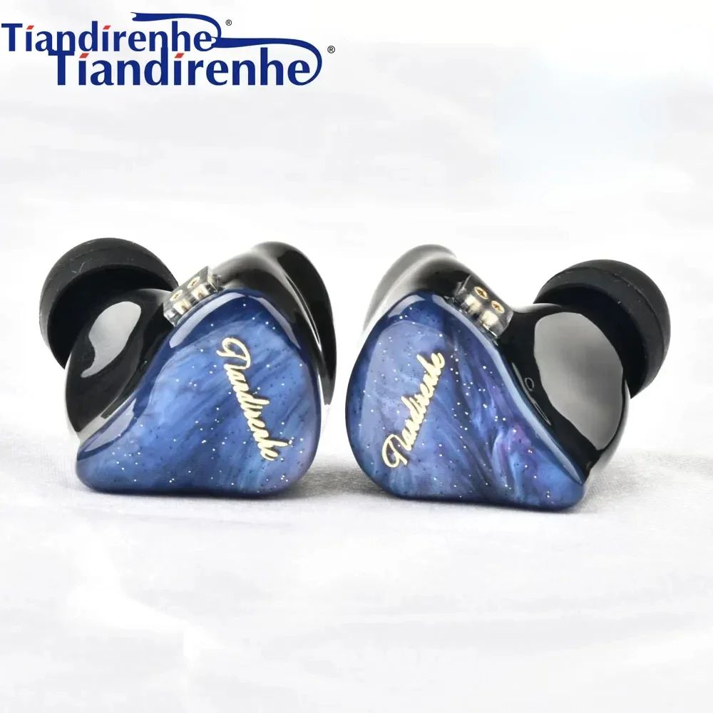Tiandirenhe TD19 Graphene unit resin starry HIFI Bass Earphone 0.78mm In Ear Single-acting coil Music Earbuds For TFZ cable