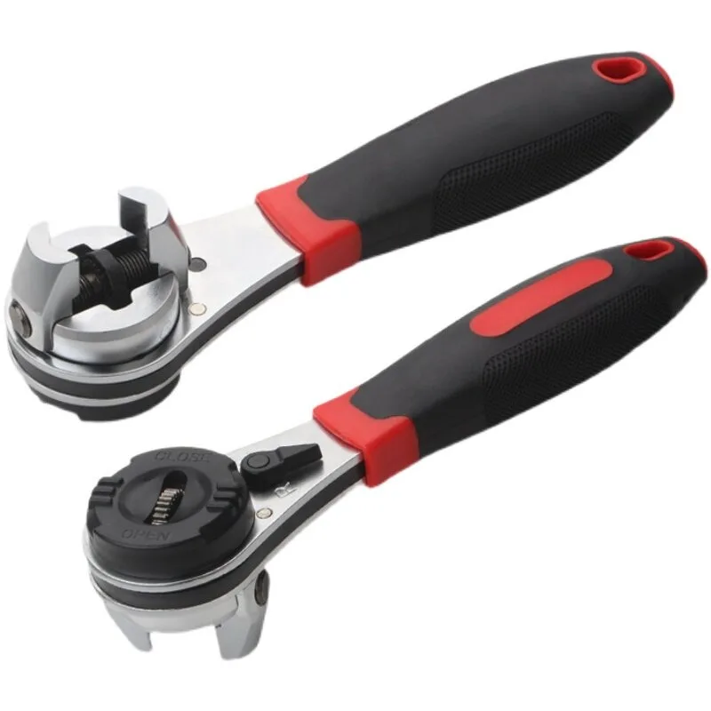 Multifunctional Ratchet Wrench Adjustable Bidirectional Quick 6-22mm Metric and British Plate Quick Wrench