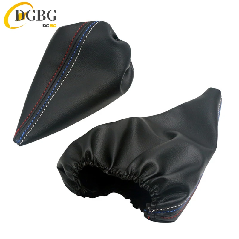 Car Shift Gear Stick Dust-proof Cover Handbrake Handle Faux Leather Cover for BMW E30 E36 E34 E46 Z3 Manual Models