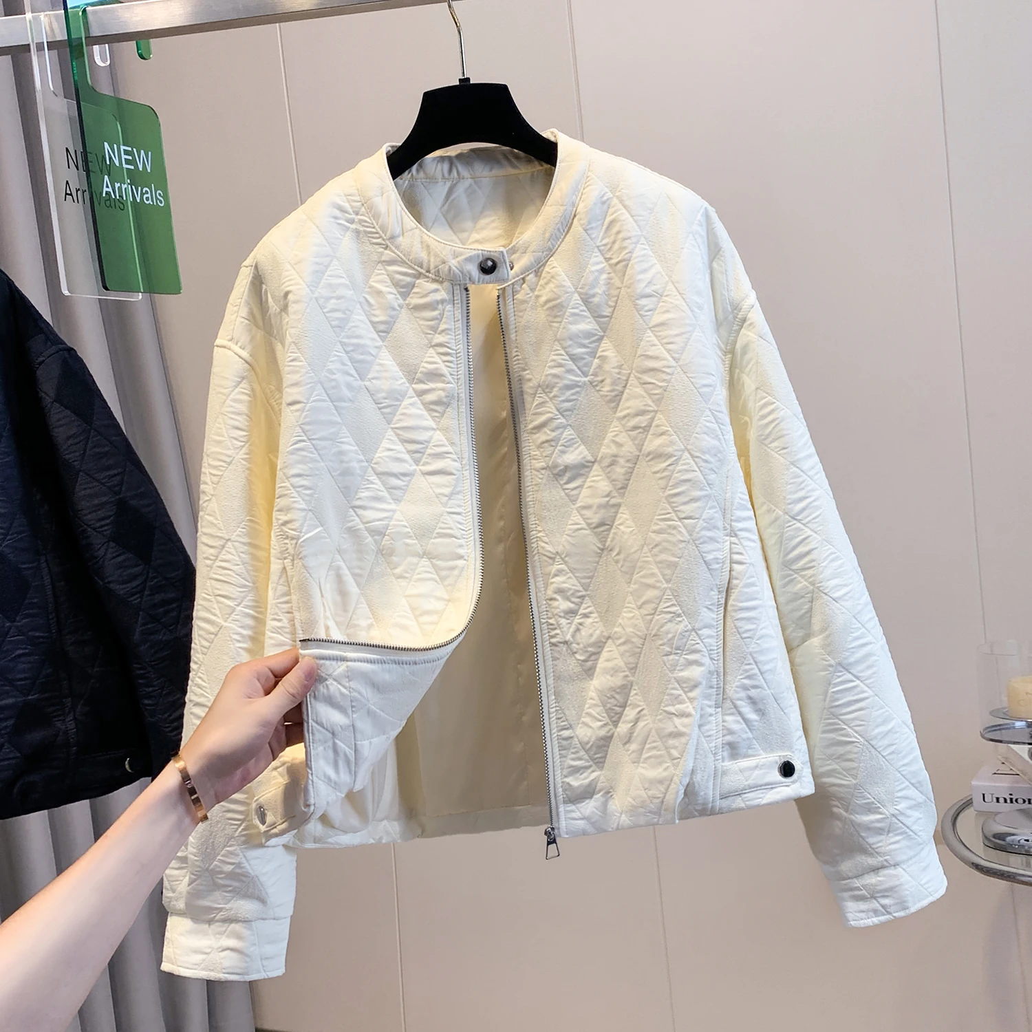 جودة عالية ort القطن Jaet المرأة Faion تنوعا ملابس خارجية غير رسمية الخريف الشتاء Sli معطف القطن الصغير