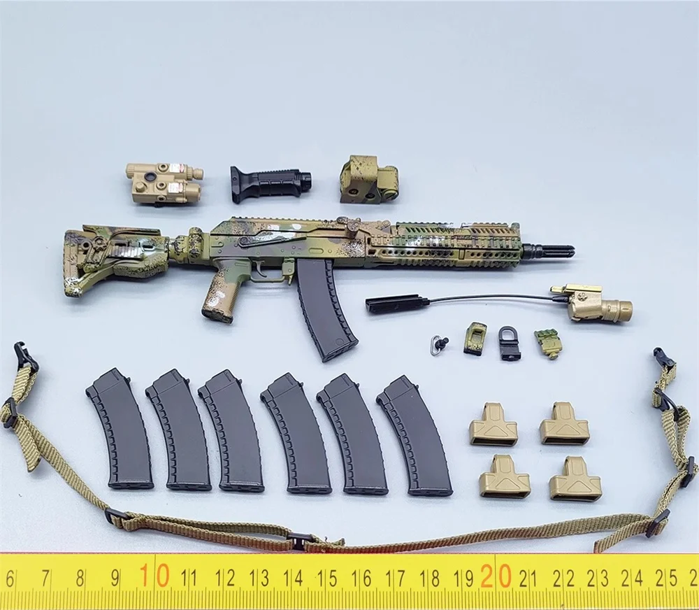 

For Sale 1/6 ES 26071S The Russian Tough Guy FSB Mission Team Leader Main Weapons AK105 Toys Model PVC Material Slings Collect