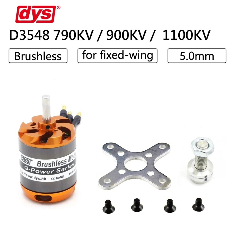 

DYS D3548 790KV 900KV 1100KV Brushless Motor 3-5S For RC Fixed-wing Multi-axis aircraft