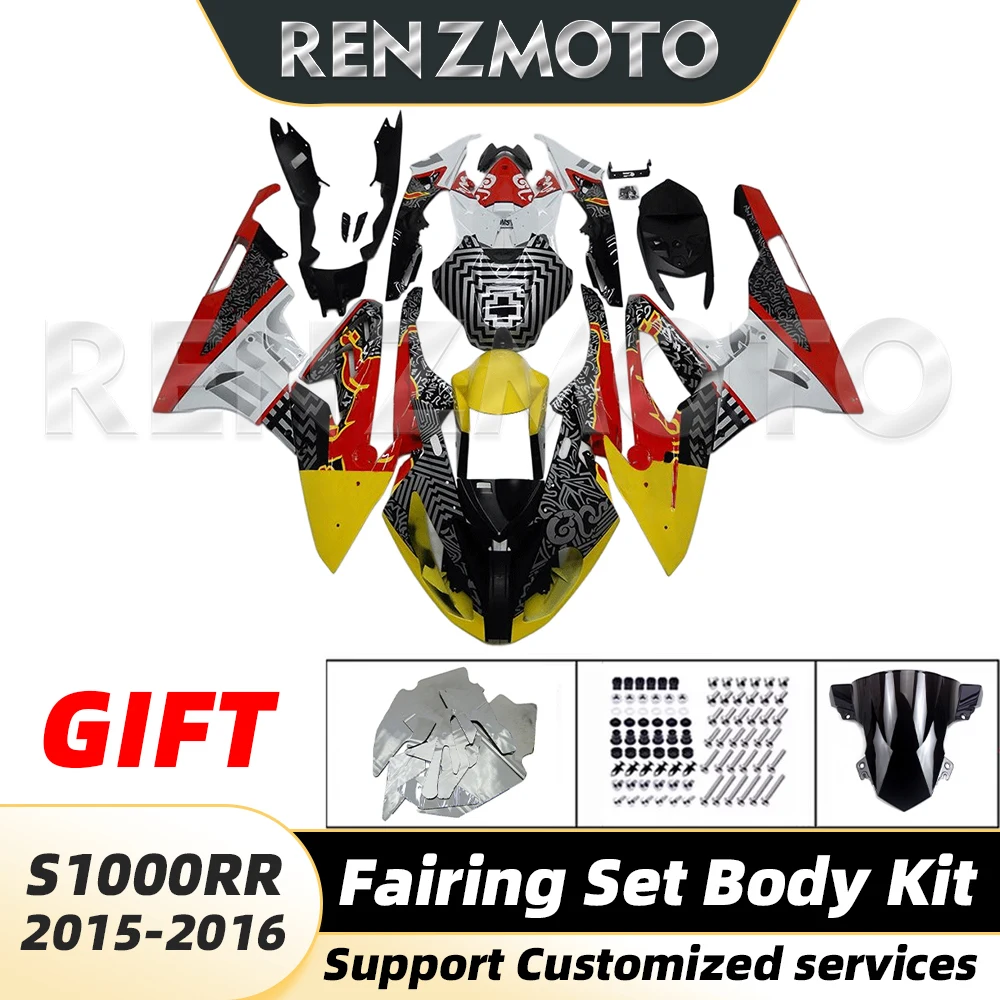 

For BMW S1000RR HP4 2015-2016 Fairing Motorcycle Set Body Kit Decoration Plastic Guard Plate Accessories Shell Injection 1002b