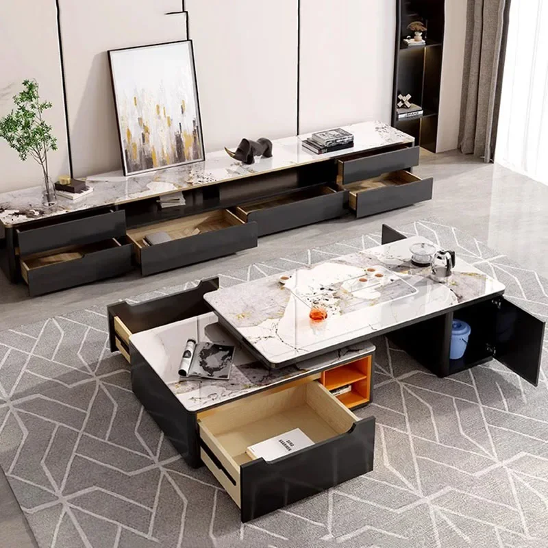 

Living Room Luxury Coffee Table Trau Modern Organizer Nordic Mobile Coffee Table White Apartamento Stoliki Do Kawy Furniture