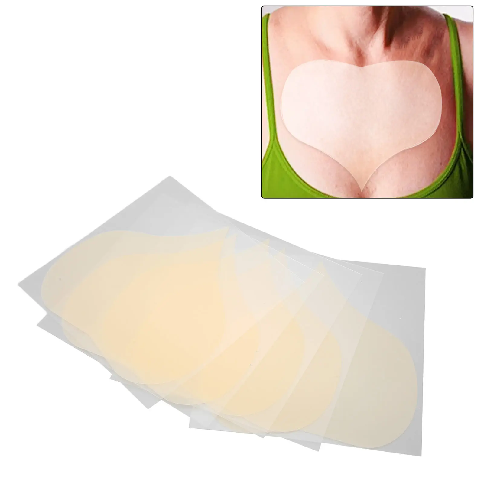 

20PCS Chest Wrinkle Pads Silicone Chest Tightening Moisturizing Patches Wrinkle Removal Treatment Anti Aging Breast Lifting