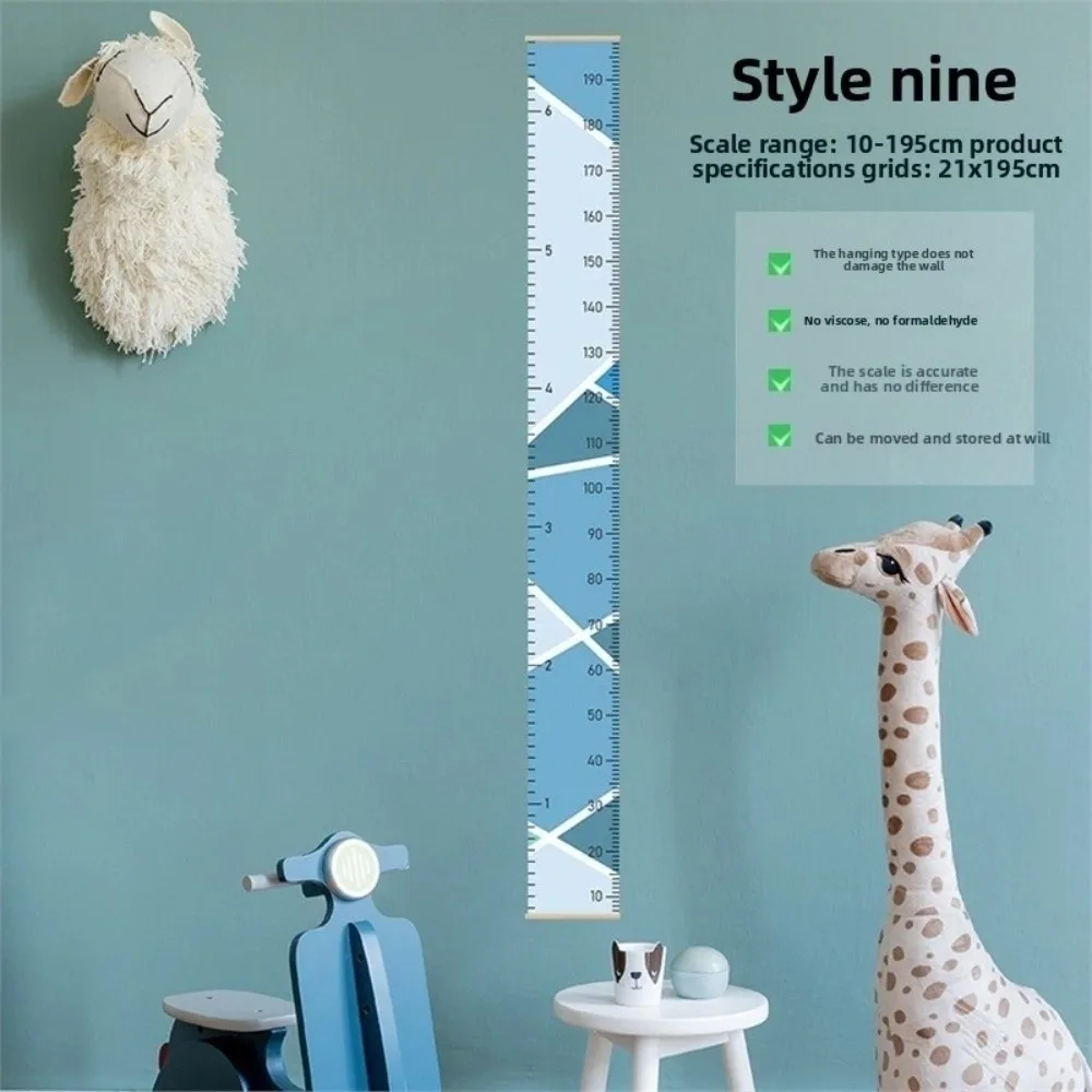 

2 м высота унисекс диаграмма роста настенная съемная диаграмма роста линейка роста мультяшный узор линейка для измерения высоты