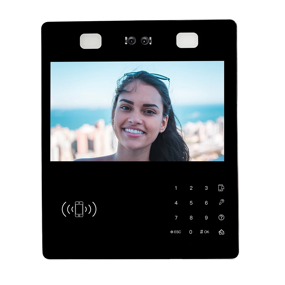 Thinmoo 13.3 Inch Biometric Video Intercom System Multi-Apartment Face Recognition