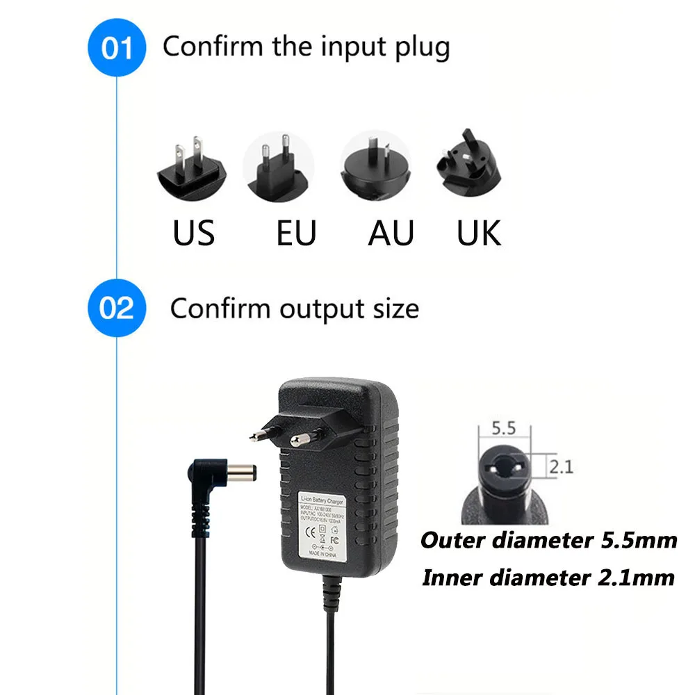 DC Elbow Interface 3V 5V 6V 7.5V 9V 10V 12V 15V 24V 1A 1.5A 2A 3A L Type Hole Power Adapter