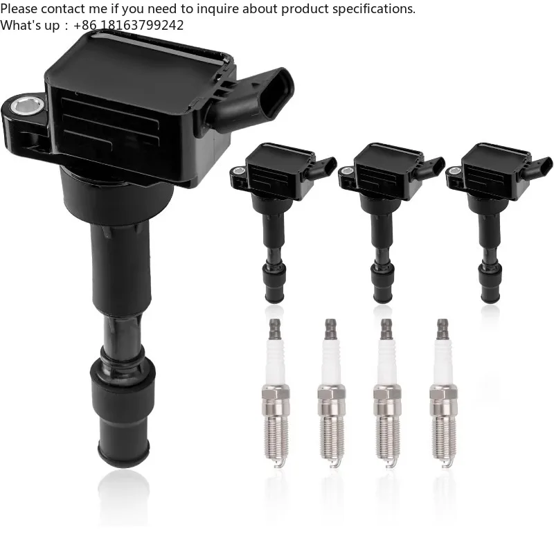 UF816 Set of 4 Ignition Coil Packs & Spark Plugs for 2016-2021 Hyu ndai Elantra Kona Replace# 27300-2E601 49137 GN10877