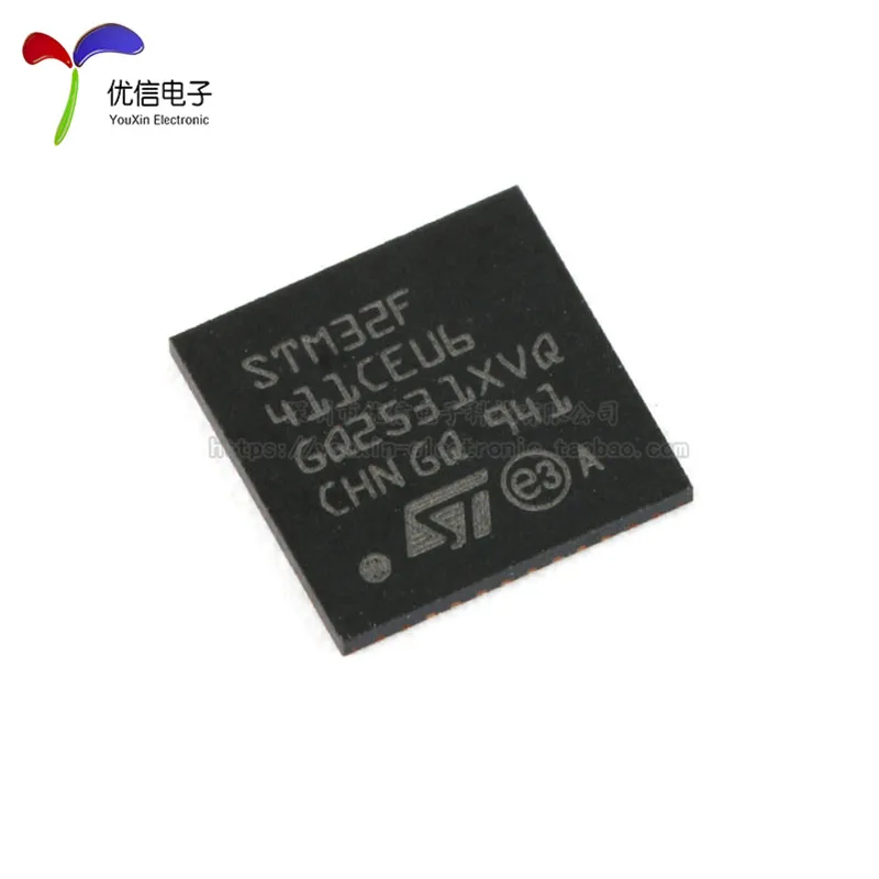 Free shipping   STM32F411CEU6 UFQFPN-48 32-MCU     10PCS
