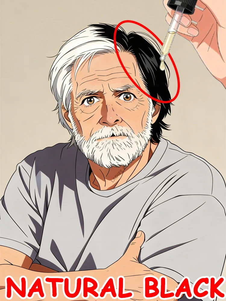 

Eliminate gray hair completely and restore natural black hair that won't turn gray again, with a scientific plant-based formula.