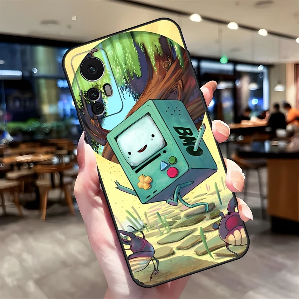 Adventurer-time BMO Cute Robot Phone Case Fundas for Xiaomi Redmi Note 13 10 12 Pro POCO F4 F5 X5 Pro 12 13 11T Lite Ultra Cover image 4