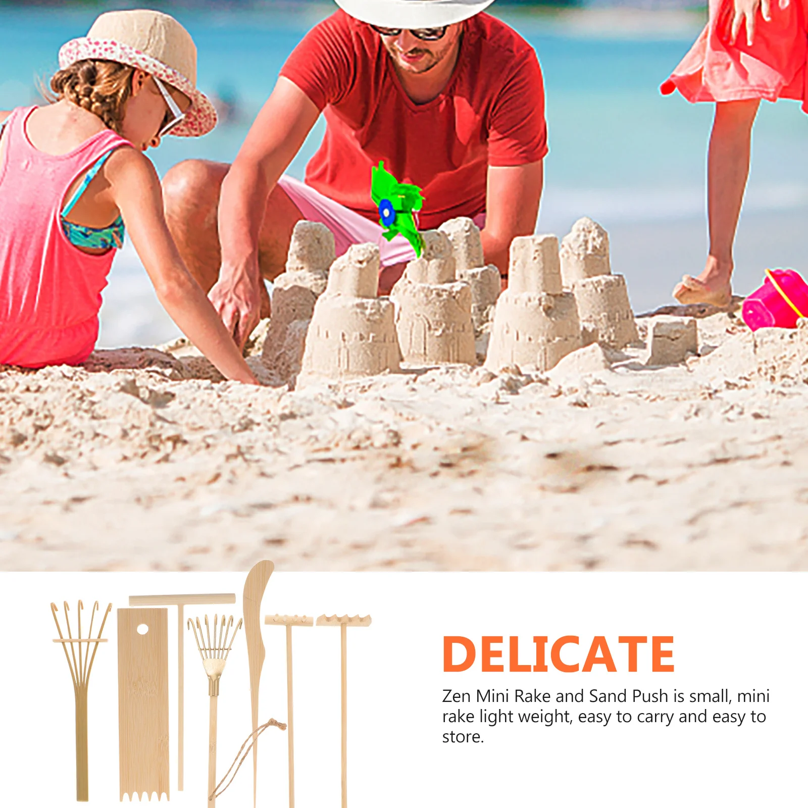 7 PCS Desk Accessory Sand Garden Gardening Tools Hobby Handheld Soil Rake 's