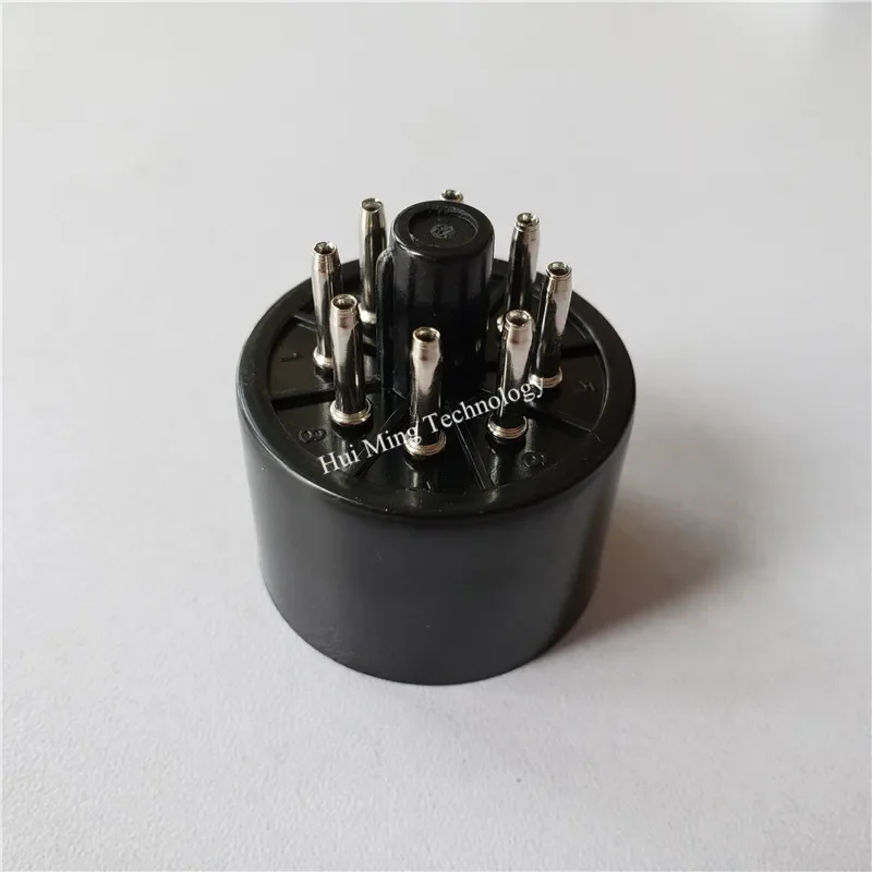 Bakelite Tube Socket 8 Pin Electrical Sockets Black Connectors S8AES Seat Tube Holder Plug For KY88 6550 EL34 Amplifier PCB DIY