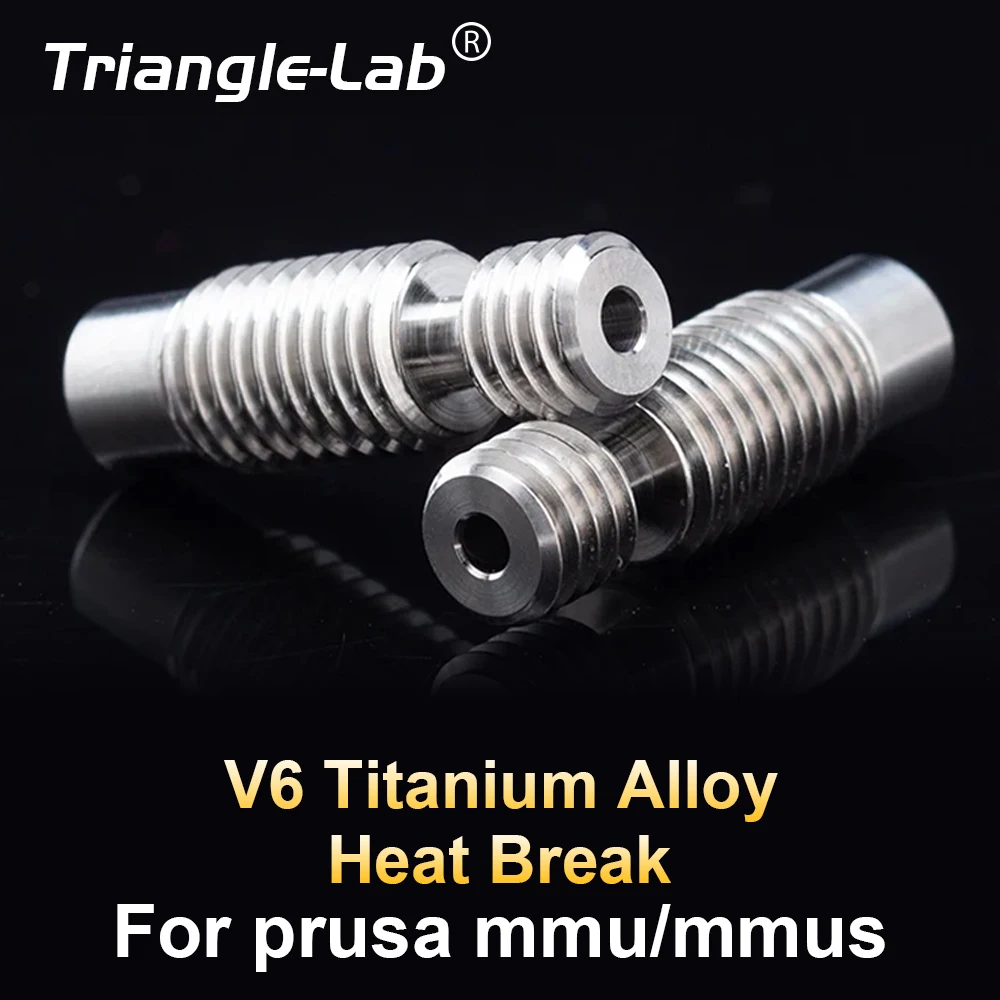 trianglelab GRADE5 prusa mmu mmus heatbreak V6 titanium alloy  for V6 HOTEND heater  block 1.75MM AERO heat break