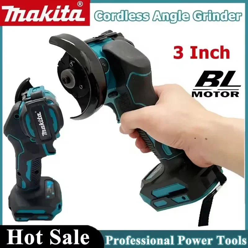 

Новая аккумуляторная мини-угловая шлифмашина Makita 3 дюйма, электрическая отрезная пила, электроинструмент 20В с аккумулятором