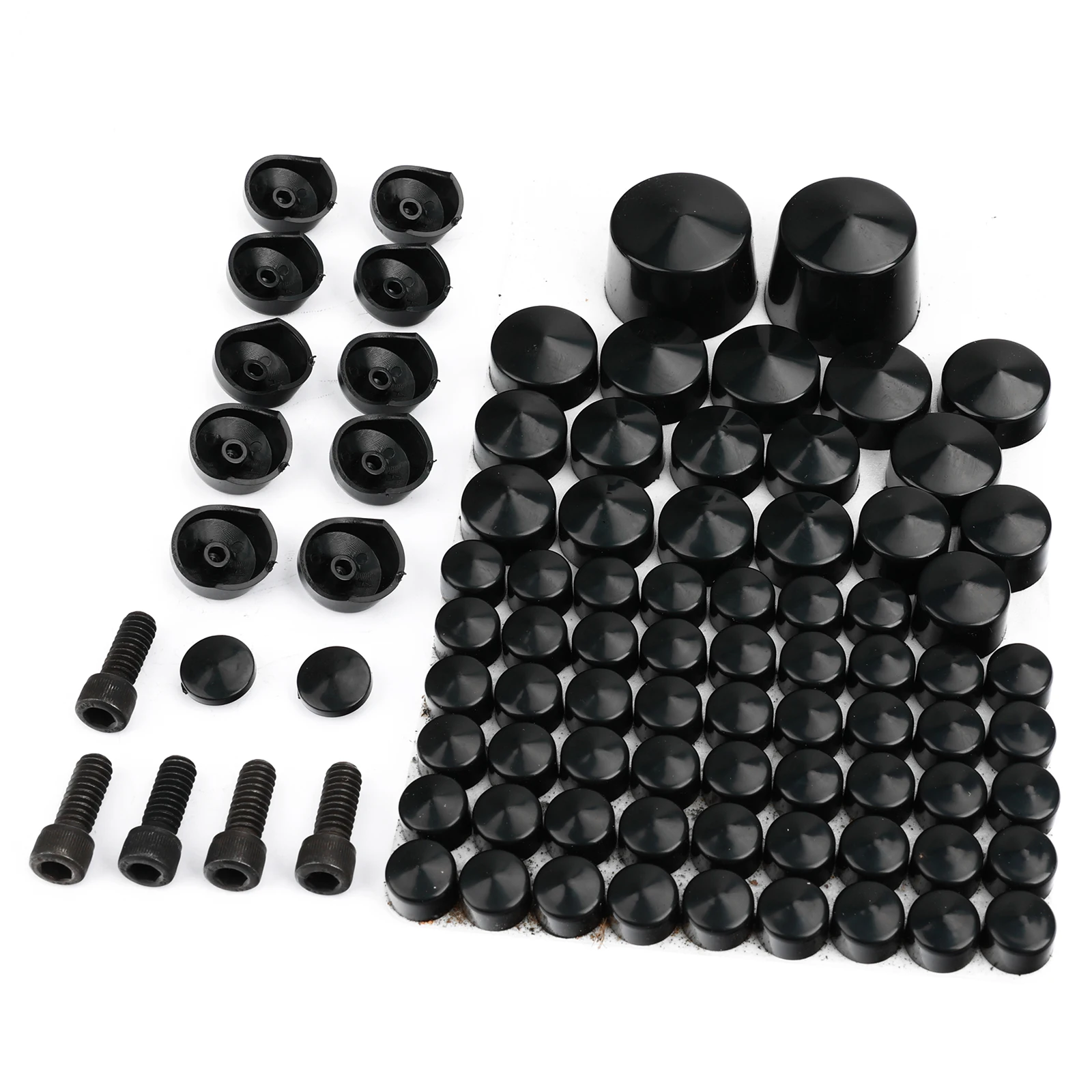 81Pcs Bolt Cover Engine Decor Kit For Harley Softail Twin Cam 2007-2013 Toppers Caps Cover Set Screw Caps Chrome Plated Motorcyc view 5