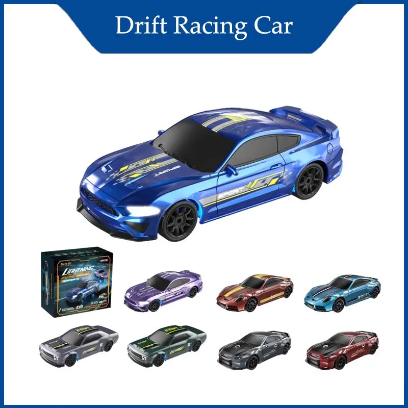 

1:43 4WD RC Drift Racing Car 2.4G Высокоскоростной полноприводный пульт дистанционного управления Мини-модели автомобилей для мальчиков Детские подарки 2025