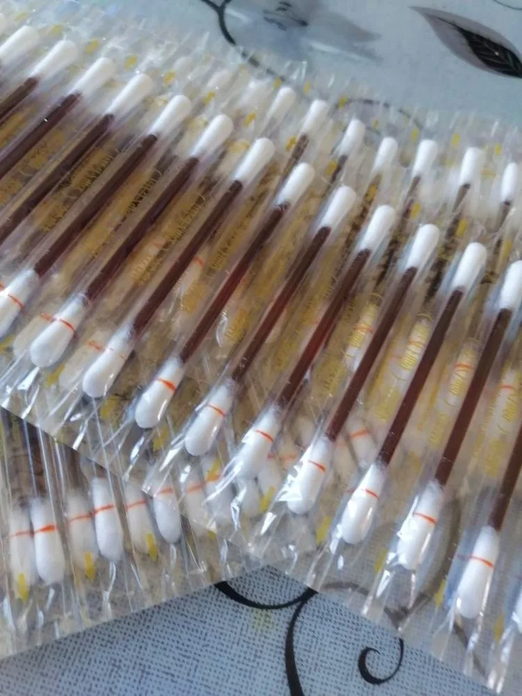 

Disposable Medical Iodine Cotton Sticks 50Pcs Iodine Disinfected Cotton Swabs Cleaning Care Wound Cotton Swabs Aid First Aid Kit