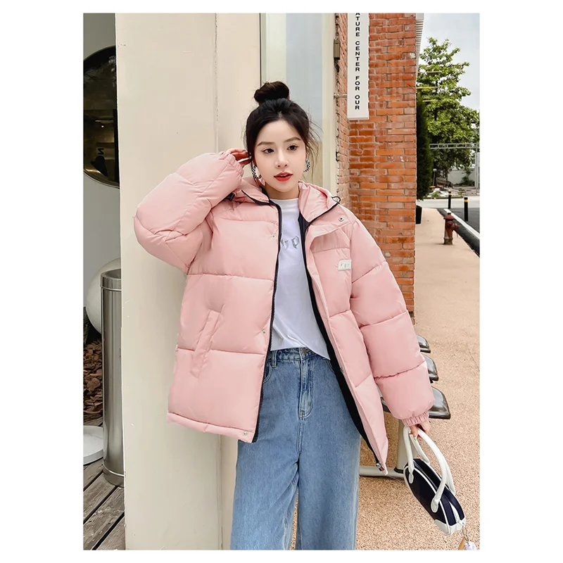 

Women's Candy-colored Padded Jacket Thick Warm Coat Fashion Show Thin Versatile Loose Women's Down Jacket Winter Padded Clothes